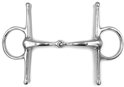 Equine Smile ES0087 ErgoBit Snaffle Bit Thigh Snaffle Simple Broken Anatomically Shaped Mouth Friendly Stainless Steel 16 mm (13.5 cm)