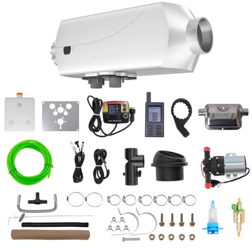 12V Standheizung Diesel, 8kW Diesel Lufterhitzer mit Luft- und Wasserheizung in einem, 26-Gallonen-RV-tank Wassererwärmung, schnelle Aufheizung, Automatische Temperaturregelung, LCD & Fernbedienung