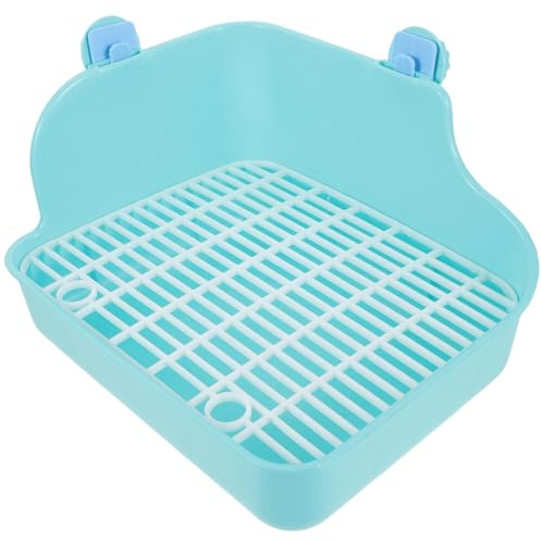 Toyvian Lettiera per Coniglio Piccolo in Plastica Verde, Vasino Addestramento Facile da Usare per Coniglietti e Furetti, per Giardino e Parco Colore Casuale