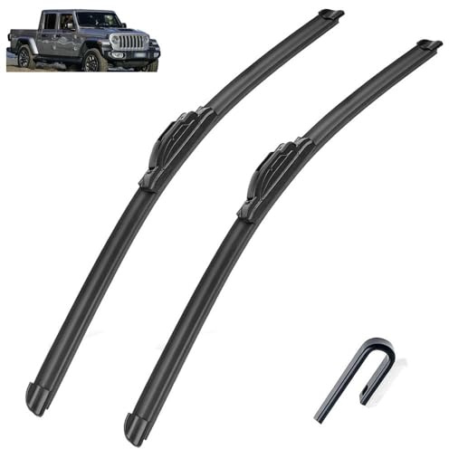 Balais d'essuie-glace avant pour Jeep Gladiator JT 2020 2021 2022, accessoires de nettoyage de vitres, pare-brise, brosses de lave-glace
