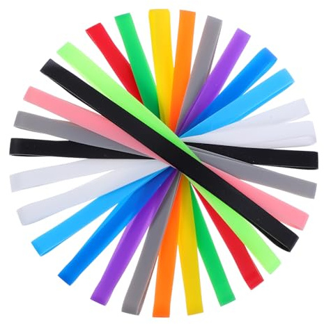 HJZHII 15 stycken silikongummiband brett, 14 cm stora gummiband tjocka breda gummiband elastiskt gummiband för böcker anteckningsböcker matlagningslådor plånböcker kuvert