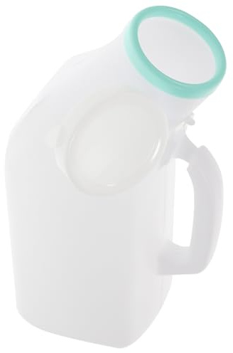 POPETPOP Urinoir Domestique pour Hommes 1200 Ml, Bouteille D'urine Portable Transparente en Plastique Épais, Grosse Capacité pour Patients Alités, Voyages et Camping, Récipient à Urine