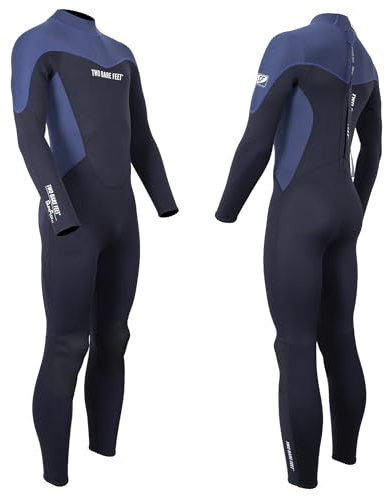Two Bare Feet Mens Thunderclap 5/4mm Full Length Neoprene Winter Wetsuit - Premium Cold Water Insulation, Flexible and Durable Design for Surfing, Diving, and Water Sports