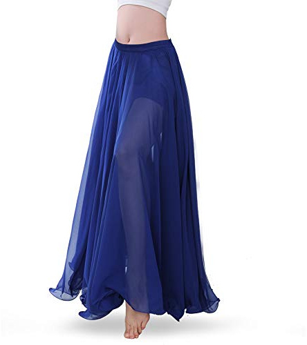 Royal SMELA Gonna Danza del Ventre Donna ATS Voile Tribal Abito da Ballo 720 Gradi Gonna in Tulle Gonna Maxi Grande Swing Flamenco Gonna Chiffon Lunga gonne Danza Ventre gonne danzatrice del Ventre