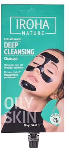 IROHA NATURE - Maschera Viso Peel Off Pulizia Profonda, Ideale per Pelle Mista/Grassa. Elimina Impurità e Imperfezioni