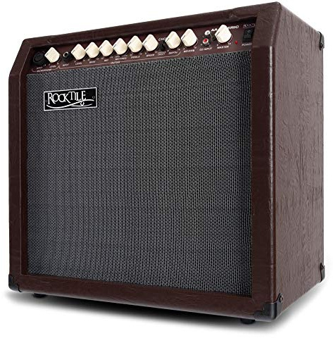Rocktile AA-30 BN Eric Amplificador Acústico Marrón, Altavoz de 10