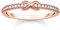 THOMAS SABO Ring Infinity mit weißen Steinen roségold vergoldetes Silber TR2322-416-14-58