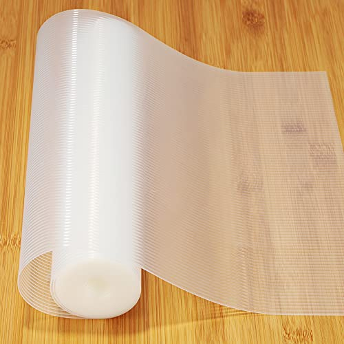 Schubladenmatte, 45x610CM rutschfest Matte Wasserfest Kühlschrankmatten Nicht Klebende Langlebige Waschbare Matten für Regale Schränke Schubladen Kühlschranke Hause Büro Schuhregal