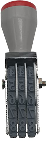 WANLIAN Ziffernstempel, 3 Stellen Rollenstempel, personalisierte Zahlen, Gummi-Stempel, Symbol, rollendes Rad-Stempel, multifunktional, DIY, Scrapbooking, Roller, Schreibwaren, Datumsstempel