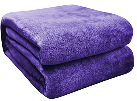 Manta Bebe Polar Franela Extra Suave, 70x100cm, Mantas Infantil, Violeta 2