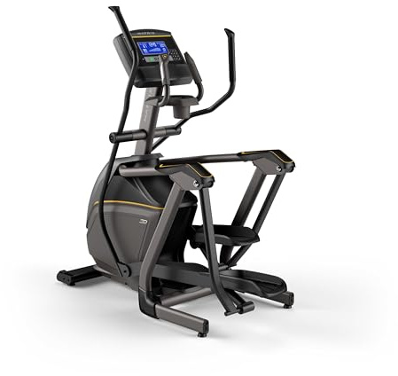 Matrix Fitness E30 Elliptical with XR | 8.5 LCD | Low Impact Workouts, Full Body Cardio, High Calorie Burn | Space Saving Compact Design, Suspension Elliptical