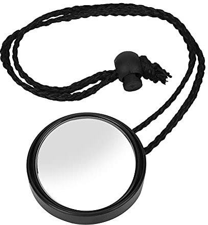 Miroir de plongée sous-marine, petit miroir de plongée professionnel pour la plongée sous-marine en bateau pour la suspension latérale(Le noir)