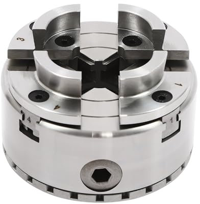 Lathe Chuck Kit, Self-Centering Lathe Chuck Set Wood Turning Chuck Wood Lathe Chuck Set, Independent Reversible Jaw Machine Tool Accessories