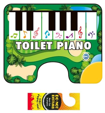 DimyFew Toilet Piano Mat Electronic Organ Carpet Sound Carpet Music Floor Mat for Bathrooms