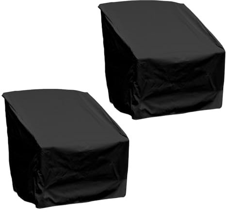 Housses pour Fauteuil Pivotant Extérieur,Lot de 2 Housses Imperméables Rotatives pour Salon de Jardin | Protection Mobilier Jardin en Tissu Oxford Renforcé Résistant Aux Intempéries