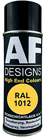 4 IN 1 Ral 1012 Amarillo Limón Dickschichtlack Laca Spray Lata de Aerosol