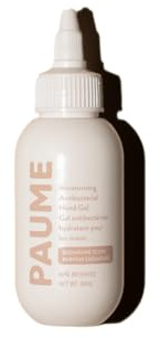 PAUME Moisturizing Antibacterial Sanitizer Hand Gel, 3 Fl Oz, Silicon & Paraben Free, No Artificial Fragrances & Vegan, Long-Lasting Hydration