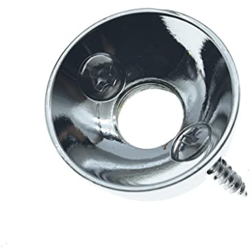 KAISH Chrome Brass American Thread Electric Guitar Jackplate Electrosocket Jack Plate for FD American/MIM Style Tele/Telecaster