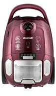 BRANDT ASTAS3RMR - Aspirateur traineau avec Sac Haute Performance - 800W - Capacité : 3 litres - 69 DB - Longueur Cordon : 9m - Filtre Hepa 13 - Accessoires intégrés - Rouge