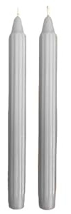 Cereria di Giorgio Risthò - Velas dóricas para candelabro, de cera, color blanco, 2,2 x 25 cm