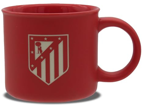 CyP Brands- Atlético de Madrid, Taza, Taza Cerámica, Desayuno, Menaje, Tazas Originales, Color Rojo, Producto Oficial