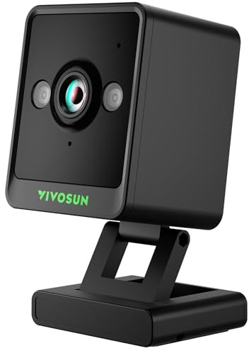 VIVOSUN GrowCam C4, 2K QHD WiFi smart kamera för växttält och VGrow smart växtlåda, tidslapse, mörkerseende, SD-kortförvaring, 2-vägs ljud, appkontroll