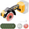 Brushless Cordless Angle Grinder Compatible with Dewalt 20V, 500W 4 Mini Battery Grinder Tool with 9 Pcs Saw Blades, 3 Speed for Efficient Cutting Grinding (No Battery) (No Base Plate)
