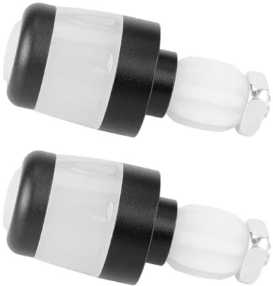 HUTBUVEAW 2 luci for Manubrio Monopattino Elettrico, Luce di Avvertimento a LED, indicatore di direzione Impermeabile | Manubrio da 22 mm for Serie Ninebot Max G30/ES(Blackwhite)