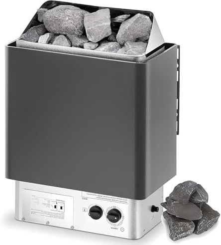 Elektrisk Bastuaggregat, Bastuugn I Rostfritt Stål, Torrbastu, Ångbad, Bastuaggregat Med Timer Och Justerbar Temperatur For Max, Spa-aggregat Med Värmestenar, For Hemmet, Hotell, Spa.(4.5KW)