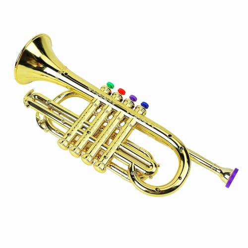 SEAFRONT Tromba per Bambini Tromba con 4 Tasti Colorati per il Vero Giocattolo Educativo del Suono Musicale per Bambini Codici di Codice a Colori