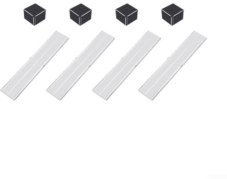 Rail en PVC 40 x 40 mm pour connecteur solaire - Supports compatibles avec connecteurs en alliage d'aluminium - Avec toit plat incliné
