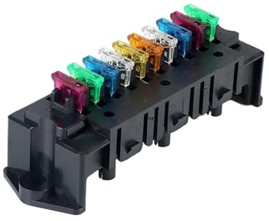 Bloc de boîte à fusibles à 10 Voies, boîte de Support de fusible, Circuit de véhicule de Voiture, Lame Automobile, Accessoire de fusible de Voiture, Outil avec fusible et Terminal