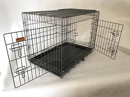 professional 3 door dog crate medium size 30