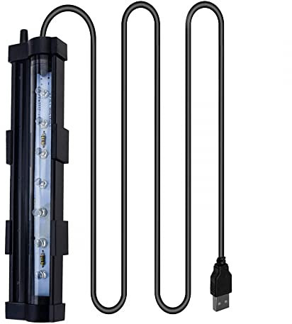 MiOYOOW Aquarienlicht, LED Aquarium Beleuchtung Lampe, IPX68 Wasserdichte Tauchlichtleiste für Kleine Aquarium Luftpumpe
