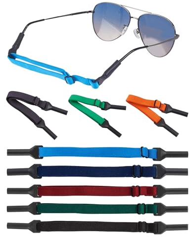 LAOYE 8 Stück Brillenband Sport Brillenbänder Verstellbarer Brillenhalter No Tail Anti Rutsch Brillen Band Glasses Strap für Herren Damen Kinder Band für Sonnenbrille Lesebrille Sportbrille