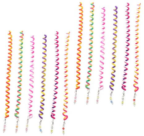 HAKIDZEL 12st Hårstylingsklipp För Spiralverktyg För Flätor Och Frisyrer Färgglada Accessoarer För Tjockt Och Tunnt Hår För Festkostymer