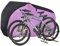 Ohuhu Funda para bicicleta 210T para 2 bicicletas, impermeable, para exteriores, antipolvo, lluvia, protección UV, con agujeros de bloqueo para bicicleta de montaña, bicicleta de carretera con bolsa