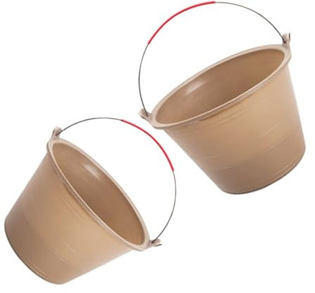 Homoyoyo 2pièces Seau De Construction Seau à Mélanger Résistant avec Poignée pour Chantier Et Jardinage Pratique Et