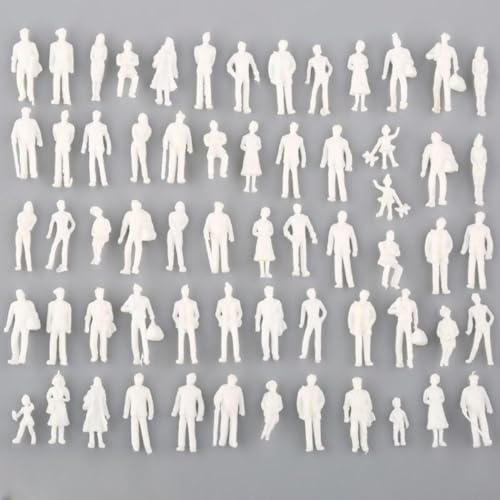 50/100Pcs Miniature People Figures 1 75 Scale Mixed Set for Model Making and Decoration (100Pcs)