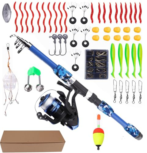 Set De Pêche Enfant,Équipement De Pêche Junior - Set De Démarrage De pour | pour Garçons Filles Extérieur Été Camping Plage Sorties Parc Jardin Famille Eau Douce Eau Salée Lac Rivière