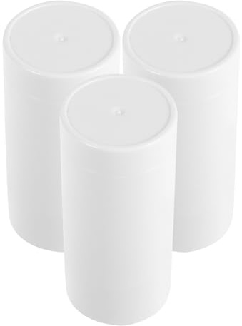 TEHAUX Tubos Enrollables para Desodorante 30g 3 Piezas, Envases Vacíos de Plástico de Color Claro, Recipientes Reutilizables para Bálsamo Labial y Barra de Desodorante, Portátiles