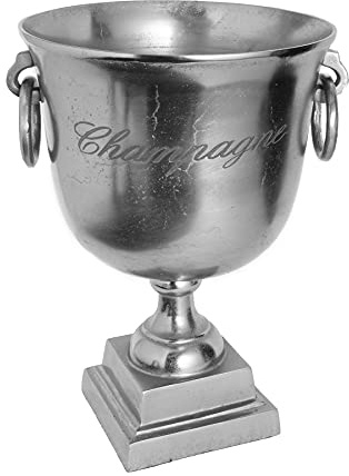 Invicta Interior Champán Enfriador Royal 40 cm Metal de aleación de Aluminio Pulido Champanera – Cubitera para champán