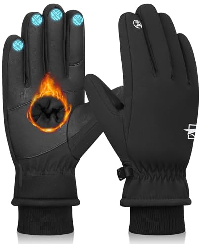TOLEMI Winter Gloves, -20℉ Coldproof Ski Gloves 3M Thermal Gloves Touchscreen Gloves Snowboarding Insulated Gloves for Cycling Running Climbing Hiking Outdoor Sports