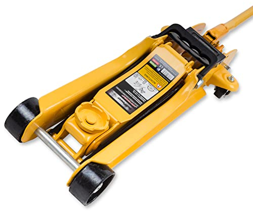 BullPower BP600X Rangierwagenheber - Low Profile Wagenheber, 80-360mm, 2250kg, Racing Wagenheber, Sportwagen, Rennsport mit 35mm-Aufsatz und 2X Gummiauflage