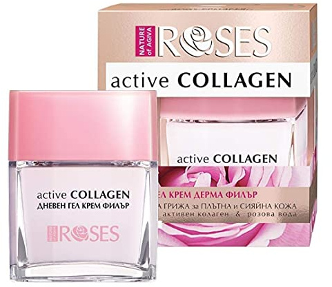 Dagkräm med kollagen och rosenvatten 50 ml
