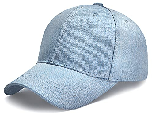 Breampot Baseball Cap Herren Damen Unisex Kappe Verstellbar Baseboard Baseballkappe Mütze Outdoor Baseballkappe (Blau)