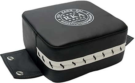 Laluky Wand-Boxkissen, quadratischer Boxsack, tragbares Ziel-Trainingspad, Wand-Sandsack, Trainingsschutz, Zubehör für Muay Thai/Kickboxen/Kampfsport/Karate (schwarz)