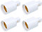 UKCOCO Presa Interruttore Adattatore G24 A E27 - Adattatore Per Presa G24D A E27 A 2 Pin Convertitore Base Lampada Convertitore Base Lampada Gx24d A E27 Cfl Adattatore Presa 4 Dock