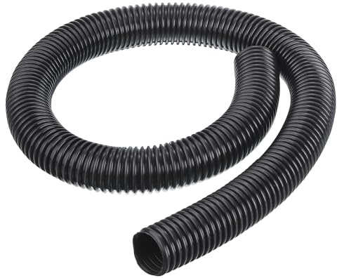 PATIKIL EVA flexibel dammsugarslang, 39 mm ytterdiameter 1 m lång dammuppsamlingsslang för industriell dammsugare, svart