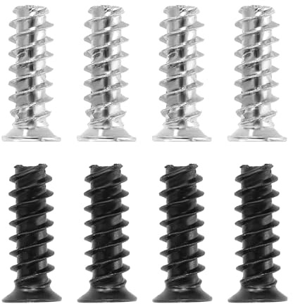 PATIKIL 100Pz Kit Viti Per Ventole CasePz, Viti M5 X 15mm Corte Per Montaggio Ventole Raffreddamento Per Riparazioni Scheda Madre (Argento, Nero, 50Pz Ogni Colore)